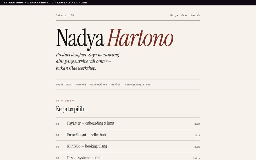 Preview Landing Page 2
